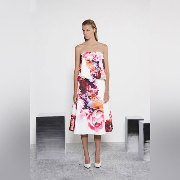 KEEPSAKE the Label Dresses & Skirts - KEEPSAKE the Label White and Red Floral A-Line Skirt